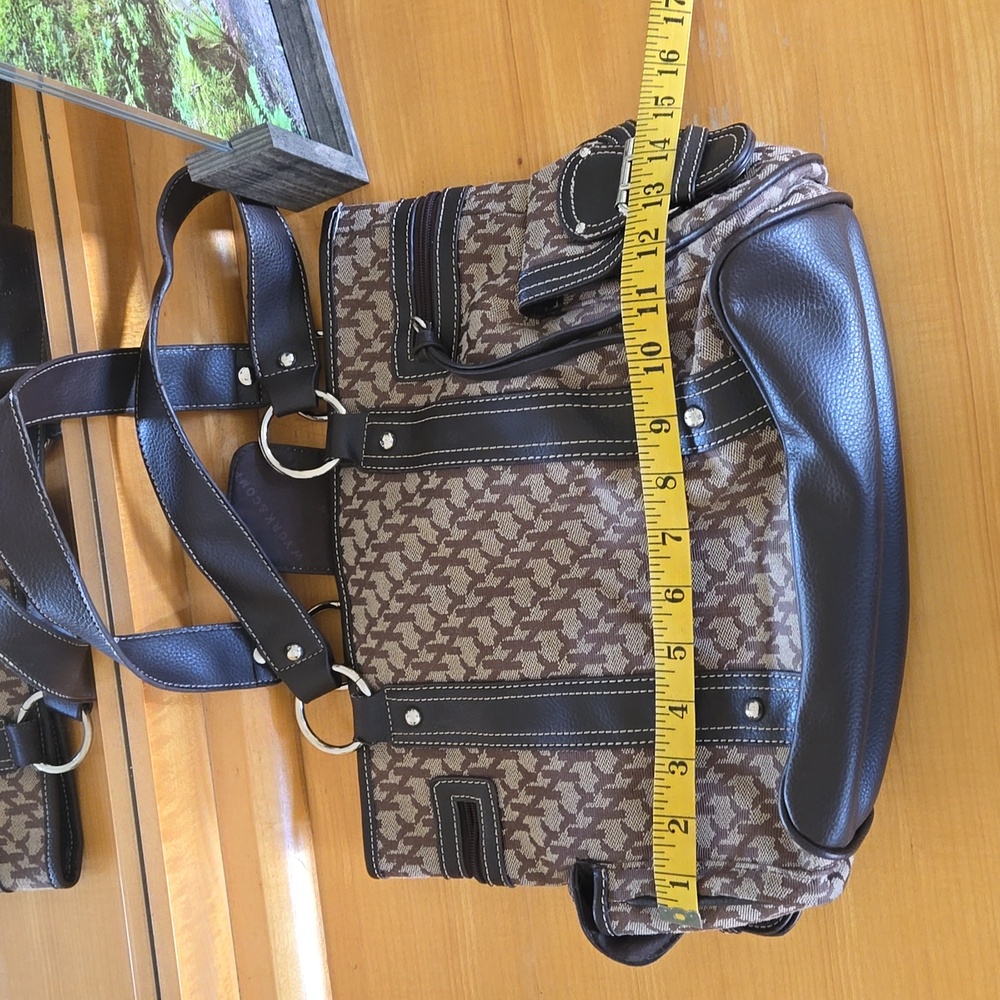New York & Company Brown Signature Tote Bag - Picture 10 of 13